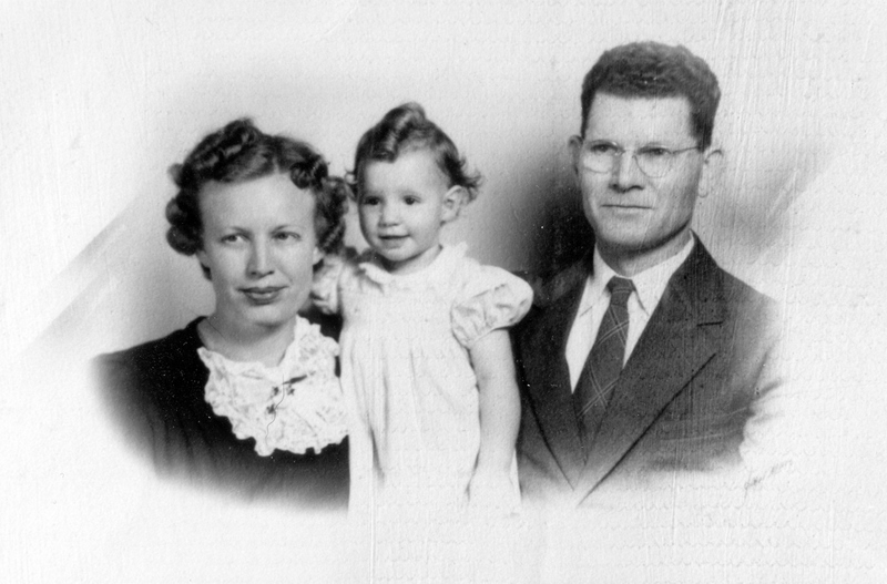 McGuire, Elvis and Norma, with daughter Sybil, ca 1943